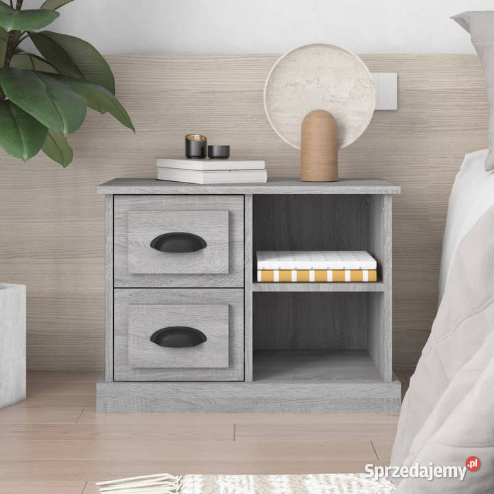 Szafka nocna szary dąb sonoma 60x355x45 WM816374 Nocne mazowieckie Warszawa sprzedam