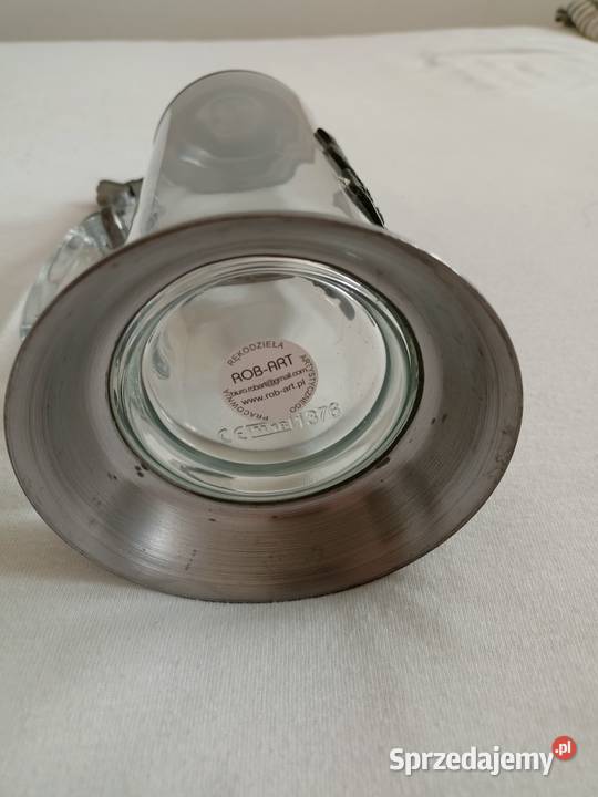 Kufel szklany z pokrywą Kłodzko