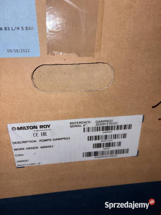 Milton Roy GA90P6Q3 Dosing Pump Warszawa sprzedam