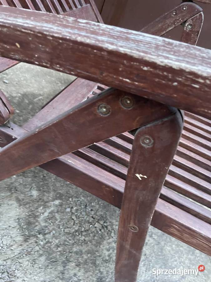 drewniany leżak ogrodowy pomorskie Pruszcz Gdański