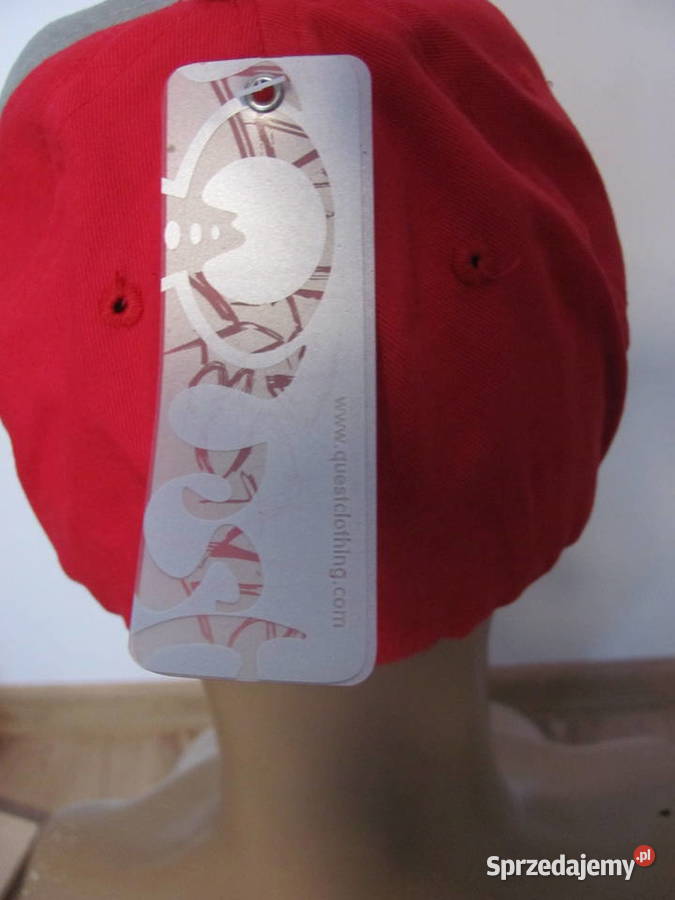 Modna czapka bejsbolówka Quest clothing red sil Uniseks Zamość sprzedam