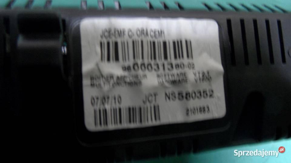 RENAULT CLIO III 09r wyświetlacz 9666631380 Części samochodowe