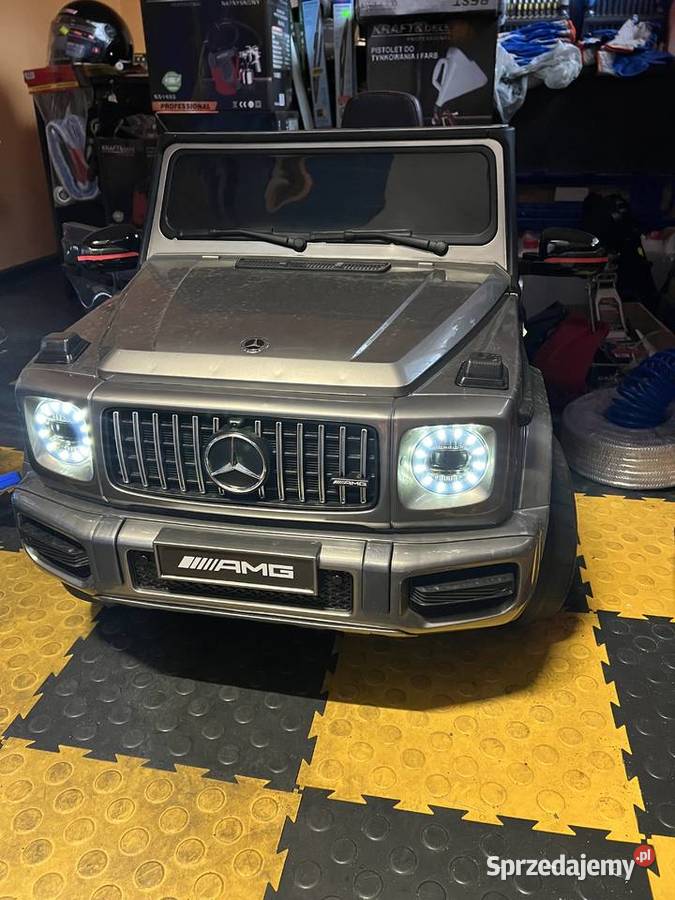 Mercedes AMG G63 dzieci Lakier Srebrny Pilot MP3 Siedlce