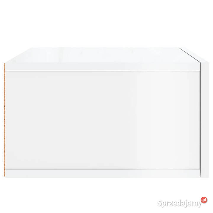 Wiszące szafki nocne 2 białe z połyskiem
