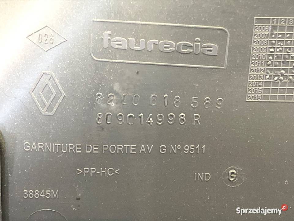 BOCZEK DRZWI LEWY PRZÓD MERCEDES CITAN Minivan