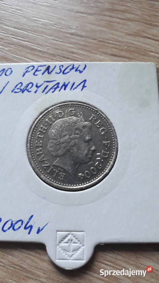10 Pensów W Brytania 2004 r Konin
