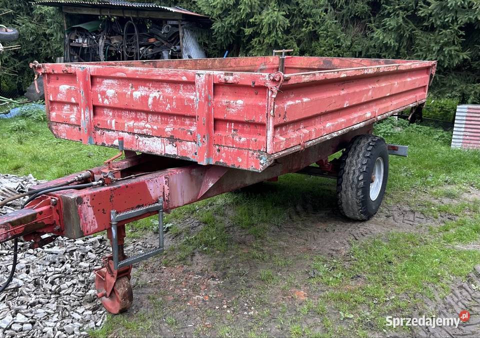 Przyczepa jednoosiową 55t nieuszkodzony Przyczepy rolnicze Jordanów