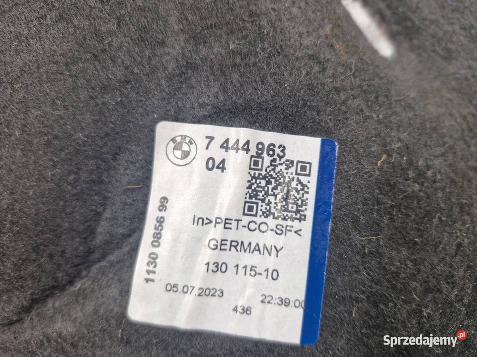 BMW 1 F40 IZOLACJA WYGŁUSZENIE WNĘKI KOŁA LEWEGO Elementy wygłuszające