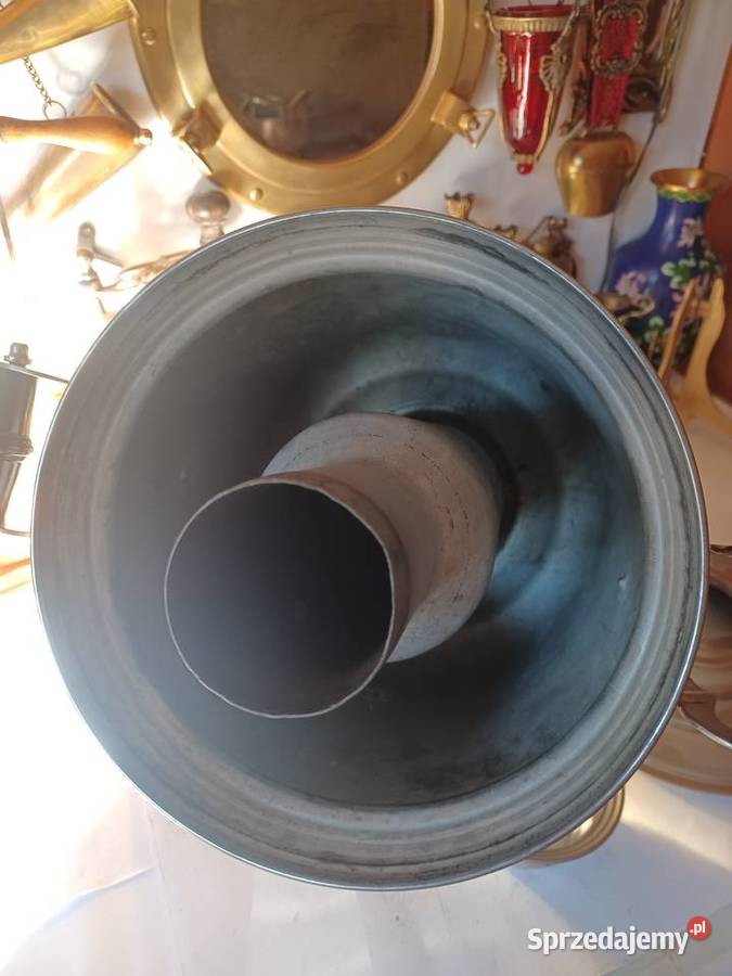 Duży masywny samowar węglowy z czajnikiem sprzedam