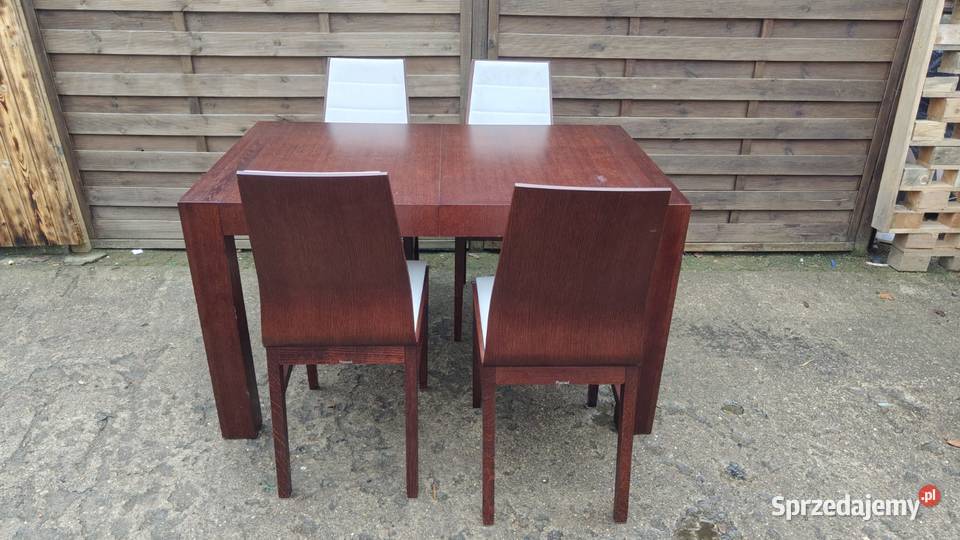 Komplet Paged stół rozkładany Cuba 4 krzesła Warszawa