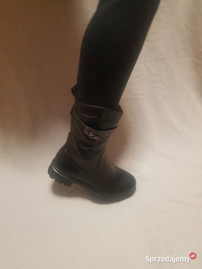 Botki kozaki śniegowce zimowe buty damskie skóra ekologiczna Kozaki Lublin sprzedam