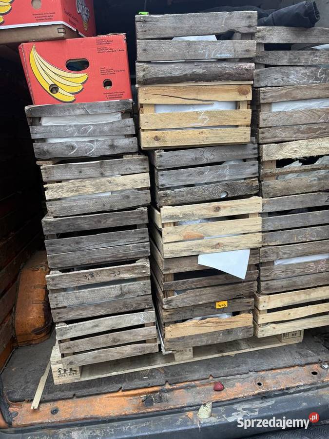 Skrzynki na jabłka drewniane Warszawa sprzedam