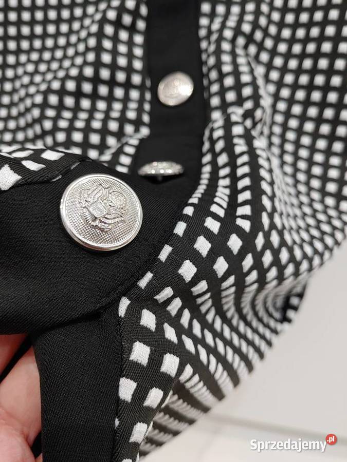 Sukienka biznesowa ozdobne Guziki Rybnik