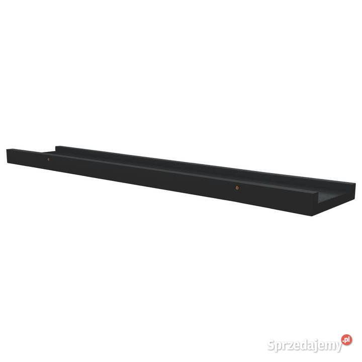 Półki ścienne na zdjęcia 2 czarne 60x9x3 MDF Warszawa