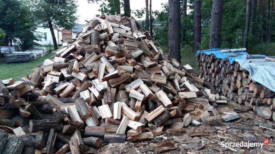 Drewno drzewo opałowe sosna rąbane Siemiatycze