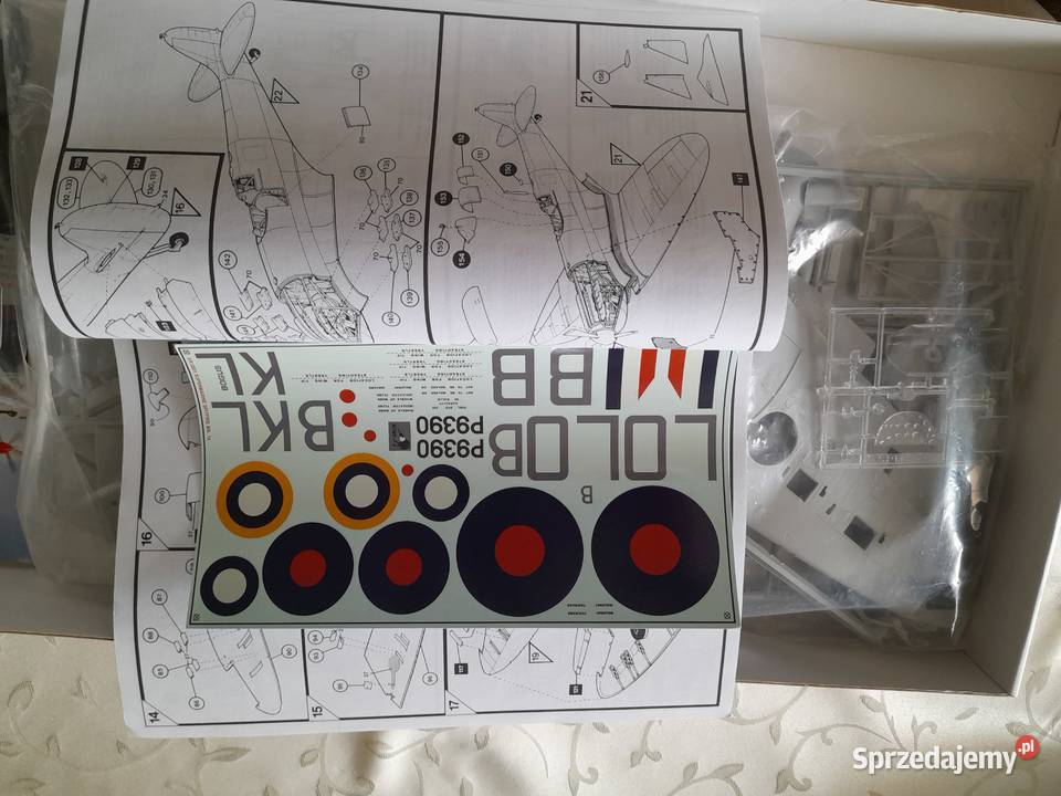 Spitfire Mk1a 124 Airfix Modelarstwo podkarpackie