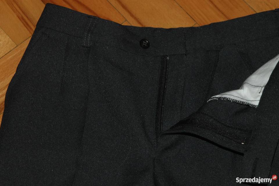 Elegancki komplet spodnie w kant kamizelka chłopiec Bytom
