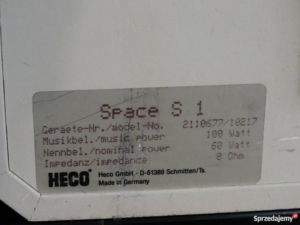Heco Space S1 Subwoofer pasywny WYSYŁKA