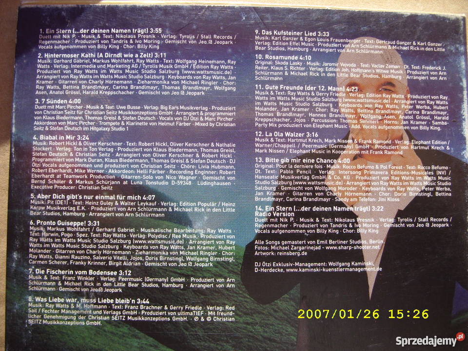 Pop CD DJ OTZISTERNSTUNDEN Wołów