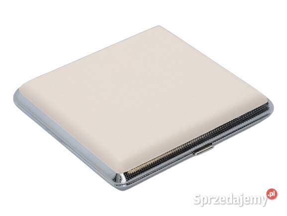 Metalowa Papierośnica Pokryta Gładką Ekoskórą Ostrowy nad Okszą