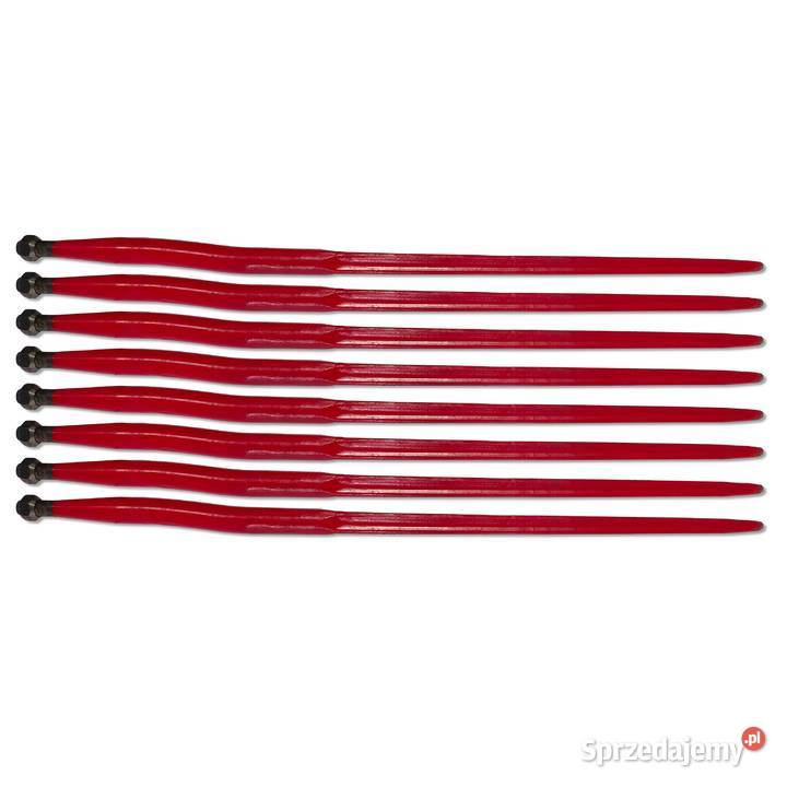 8x ZĄB ŁADOWACZA WYGIĘTY 1000mm CHWYTAKA Solec Kujawski