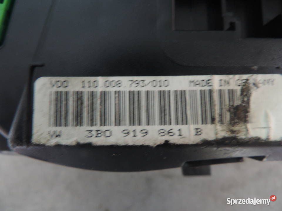 LICZNIK VW PASSAT B5 16 B 3B0919861B Nowy Sącz sprzedam