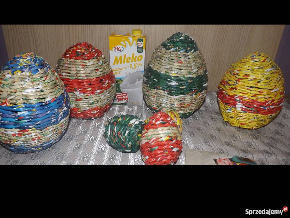 Jajko różne wielkości wiklina papierowa Lublin sprzedam