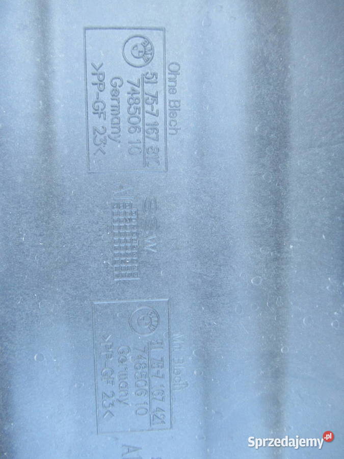 Osłona skrzyni biegów BMW E87 E90 E91 74850610 Silniki i osprzęt Kalisz