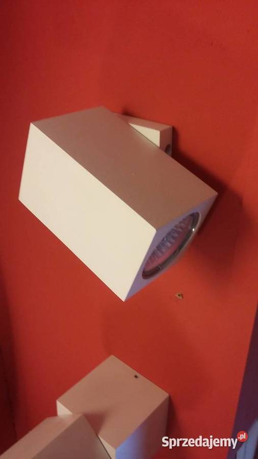 Kinkiet ścienny KOSTKA REGULOWANA GU10 WYPRZEDAŻ biały