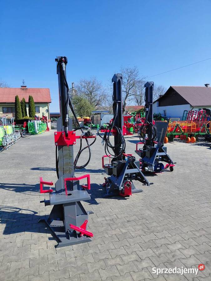 Łuparka hydrauliczna pionowa 20T napęd z silnika