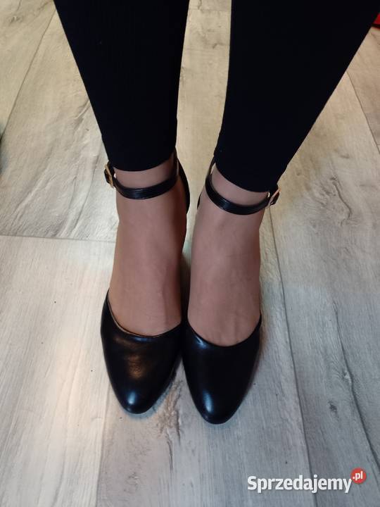 40 Czarne czółenka wieczorowe z zapięciem NOWE Kraków
