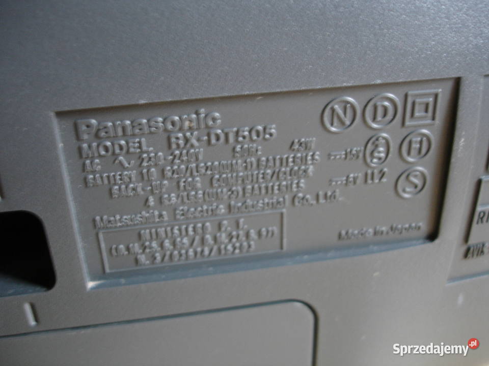 Radiomagnetofon PANASONIC RXDT505 Elektronika Zielona Góra