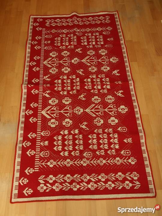 Kilim Cepelia ludowy dwustronny na ścianę Szczecin