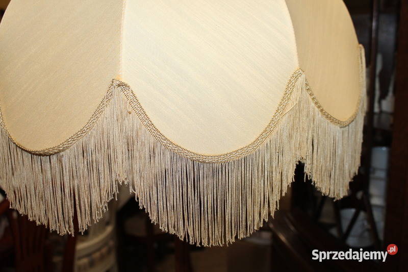 Drewniana lampa podłogowa na lwich łapach 113 Antyki sprzedam