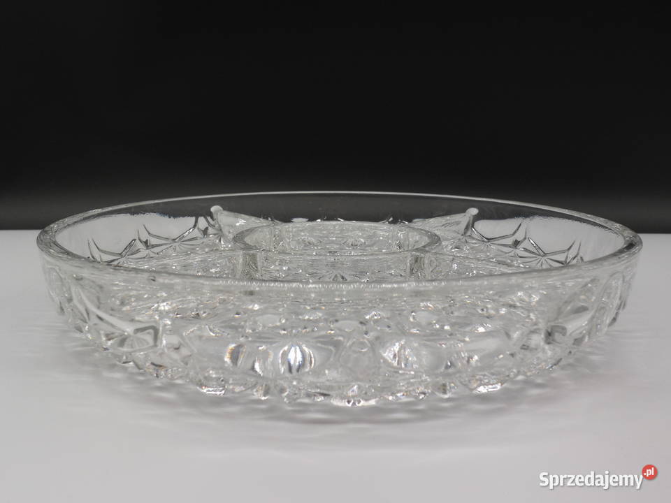 Kryształowa patera dzielona Kabaret wielkopolskie Raszków