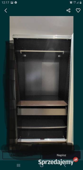 Szafa Pax Ikea 200x200 wielkopolskie Zaniemyśl