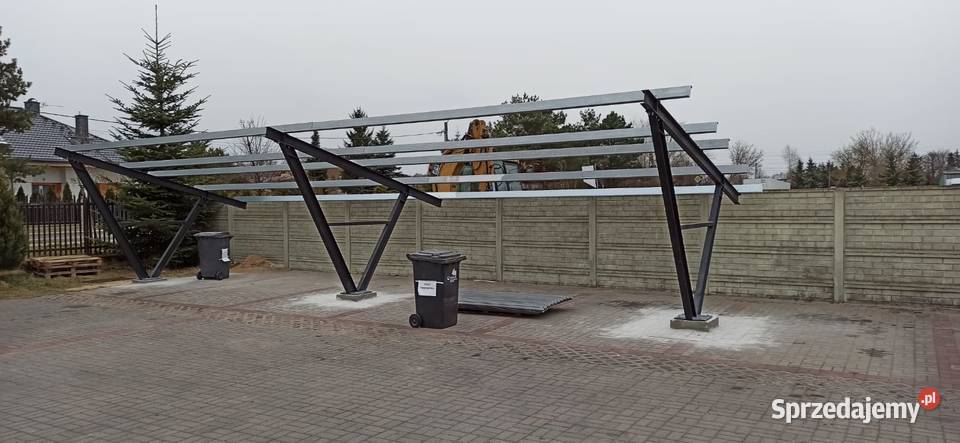 CARPORT 6x12 Wiata Fotowoltaiczna Konstrukcja Rawa Mazowiecka