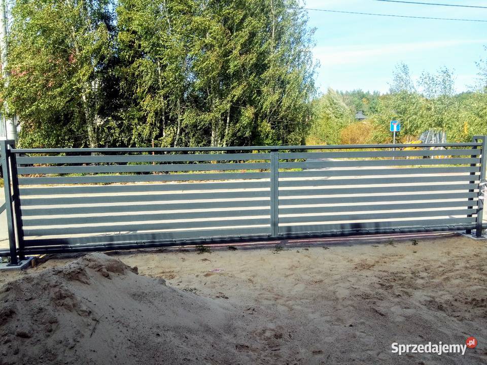 Bramy przesuwane podwójne 11m Bramy Balustrady Białystok