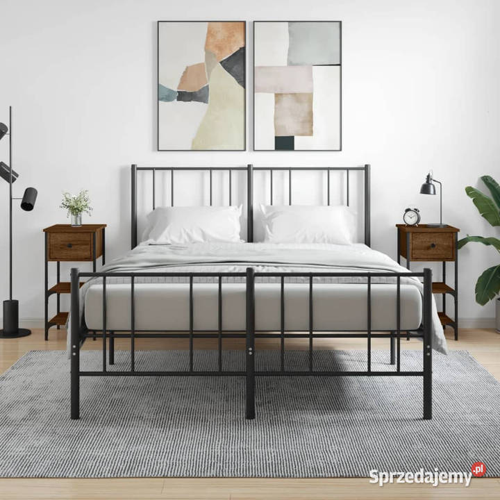 Szafki nocne 2 brązowy dąb 34x36x70 WM825982 mazowieckie Warszawa sprzedam