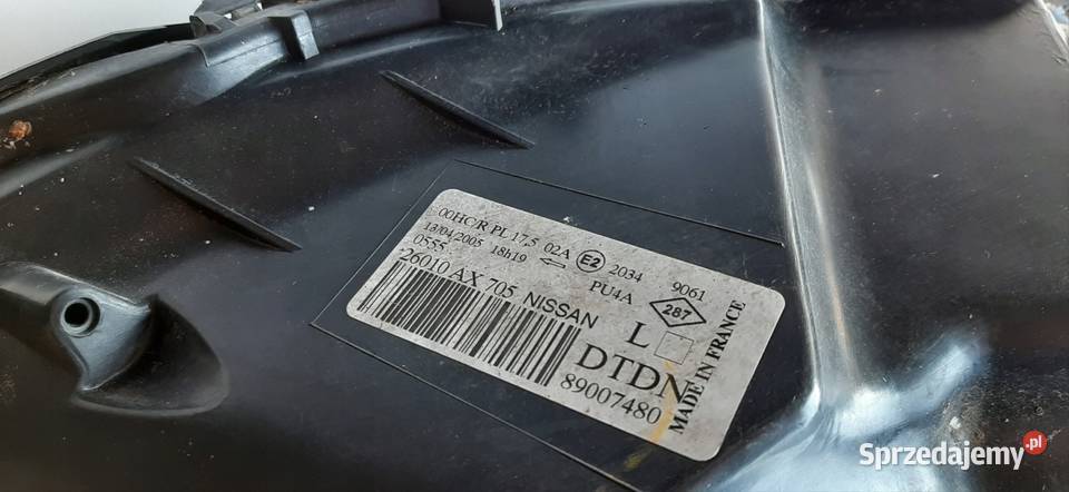 Lampa Przednia Prawa NISSAN MICRA K12 HB 3D 03 Nowy Tomyśl sprzedam