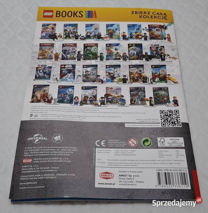 Lego Jurassic World Sekrety dinolaboratorium Czeladź