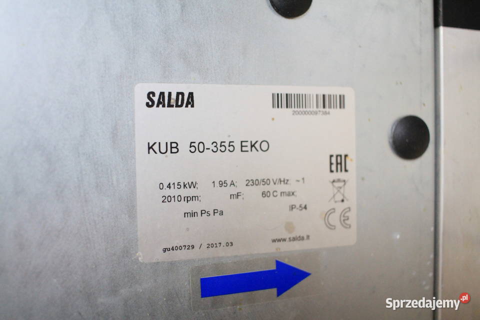 Wentylator izolowany akustycznie KUB 50355 EKO Pszczyna sprzedam