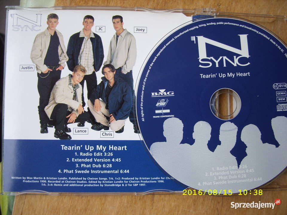 POP CD NSYNK 4 PLYTY SINGLE CD Wołów