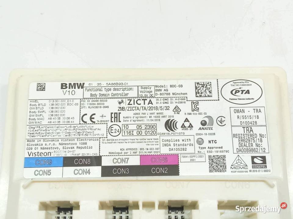MODUŁ KOMFORTU 5A86B93 Bmw Seria 3 VII 20182026