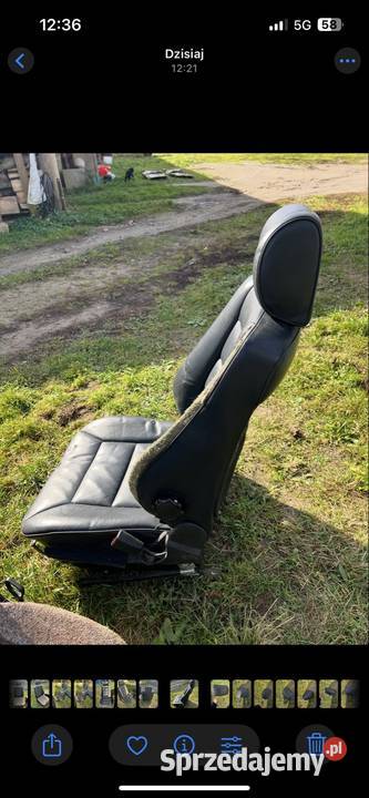 fotele przód mercedes w124 skóra