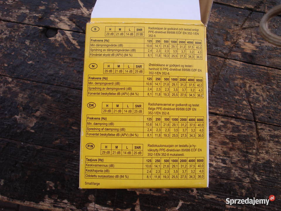 słuchawki bezprzewodowe ochronne z radiem AMFM