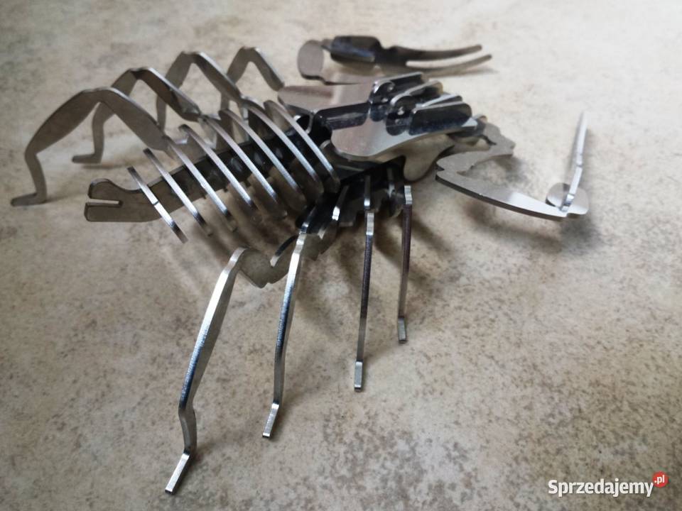 Skorpion figurka nierdzewny 3D model Piastów