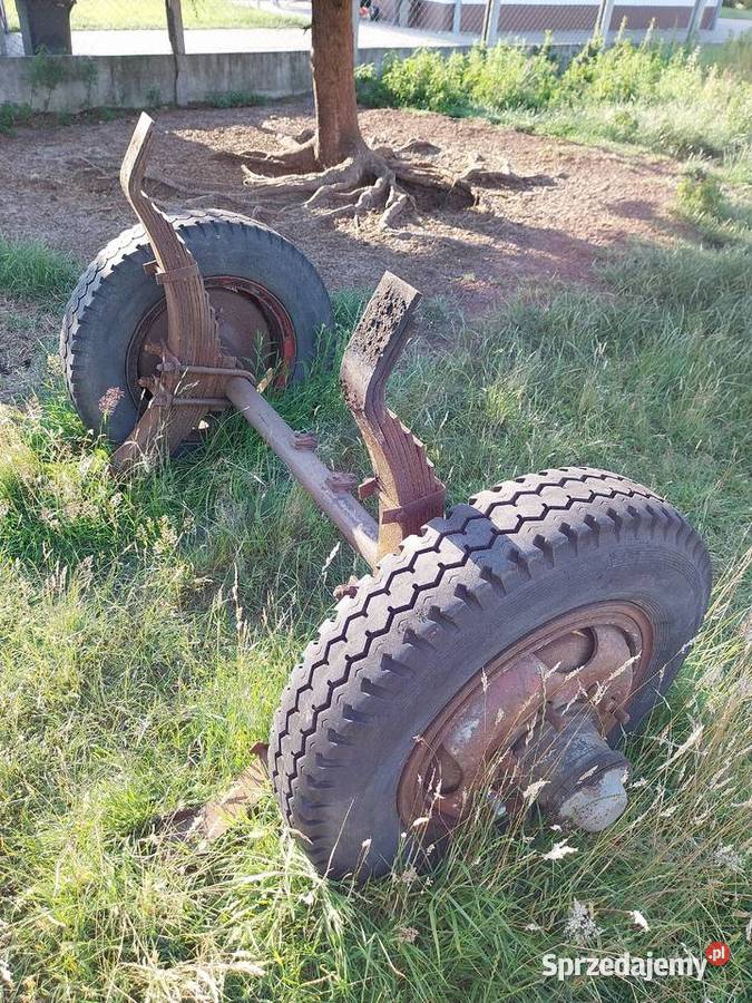 Osie do przyczepy rolniczej z hamulcem kolami i Wierzchy