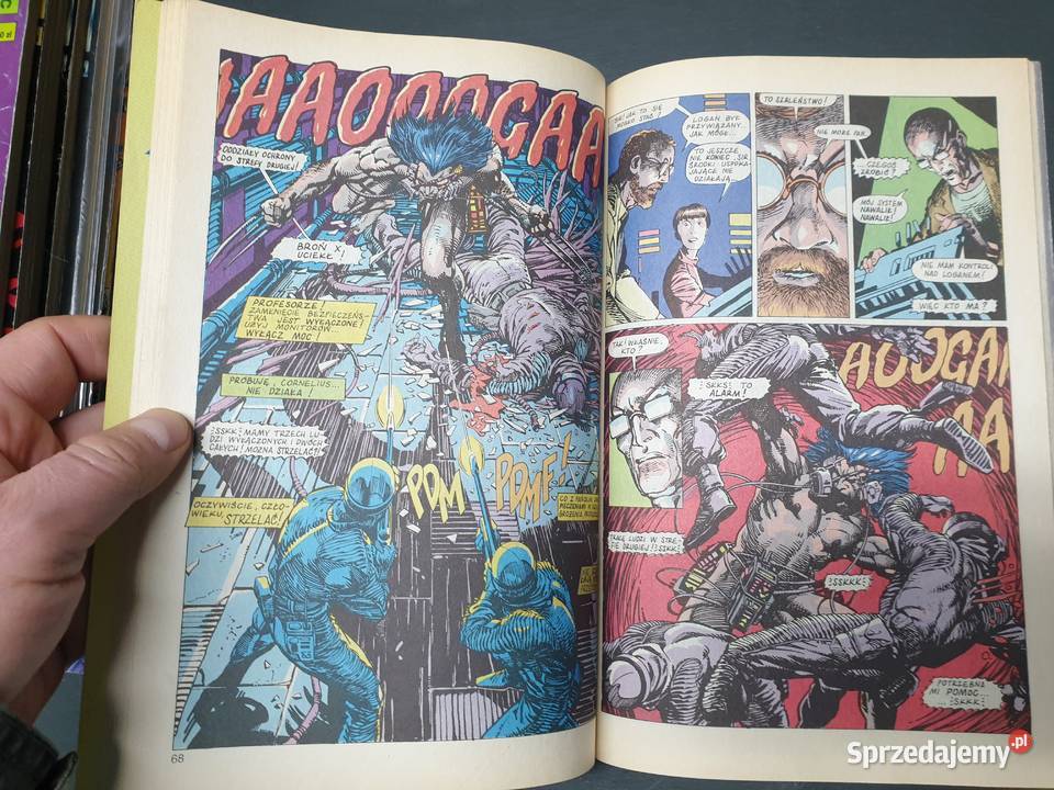 Mega Marvel 4 5 1994 Weapon X Wolverine TMSemic Polskie Gdynia sprzedam