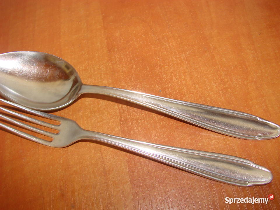 Gerlach Nierdzewne sztućce stołowe PRL Pruszcz Gdański